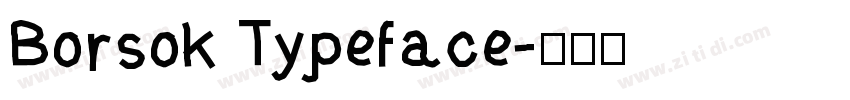 Borsok Typeface字体转换